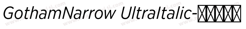 GothamNarrow UltraItalic字体转换